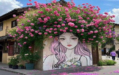 洪雅怎么设计网红打卡墙绘