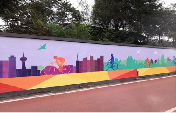 洪雅墙体彩绘-围墙