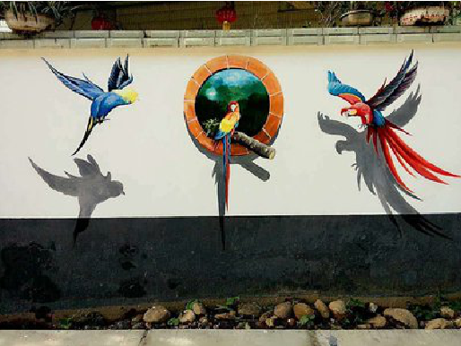 洪雅视觉错位-3D墙绘设计