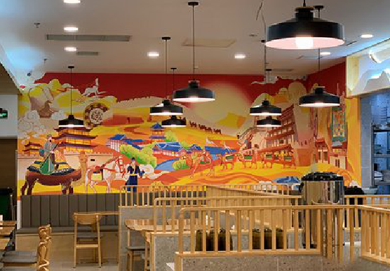 洪雅商业空间彩绘介绍。