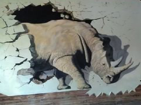 洪雅在墙绘中，如何绘制3D效果？